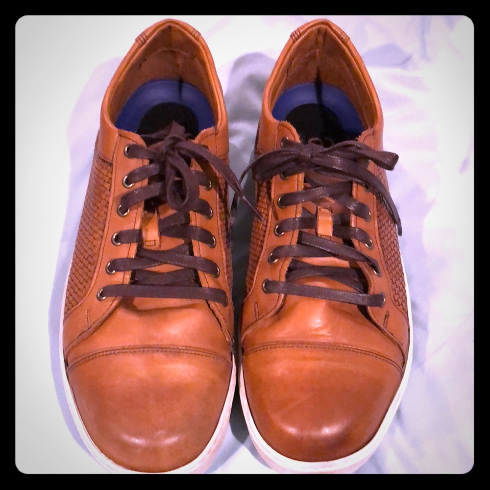 Allen Edmonds Perth Derby Walnut Weave shoes
